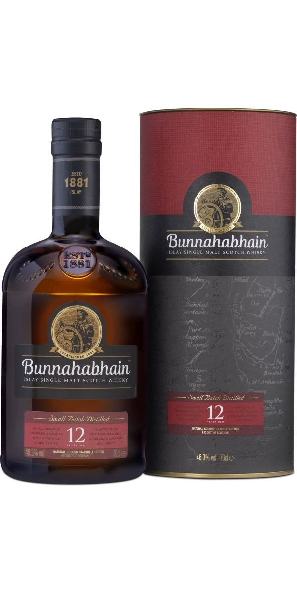Bunnahabhain 12 Years Old, 46,3%, 70cl - Fra Skotland