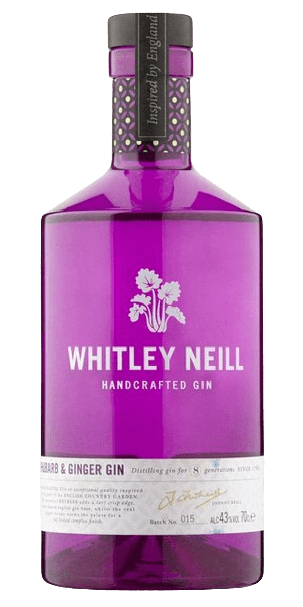 Whitley Neill, Rhubarb & Ginger 43% 70 cl. - Fra England
