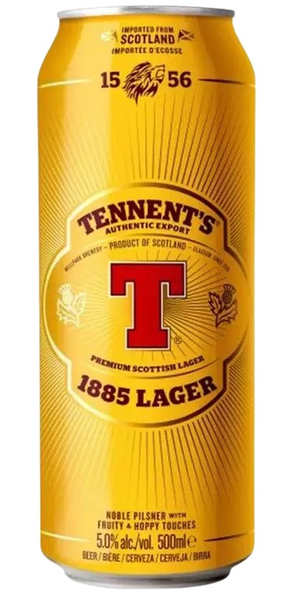 Tennents, Lager (Can) - Fra Skotland