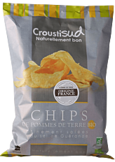 Økologisk Premium Kartoffelchips med fransk havsalt fra Guérande 100g