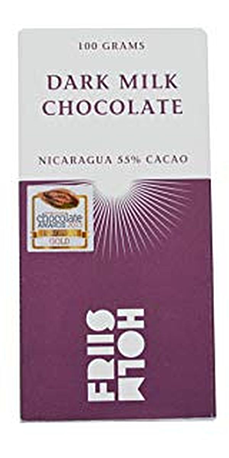 Friis Holm Chokolade - Dark Milk 55 %, Nicaragua, 100 g.